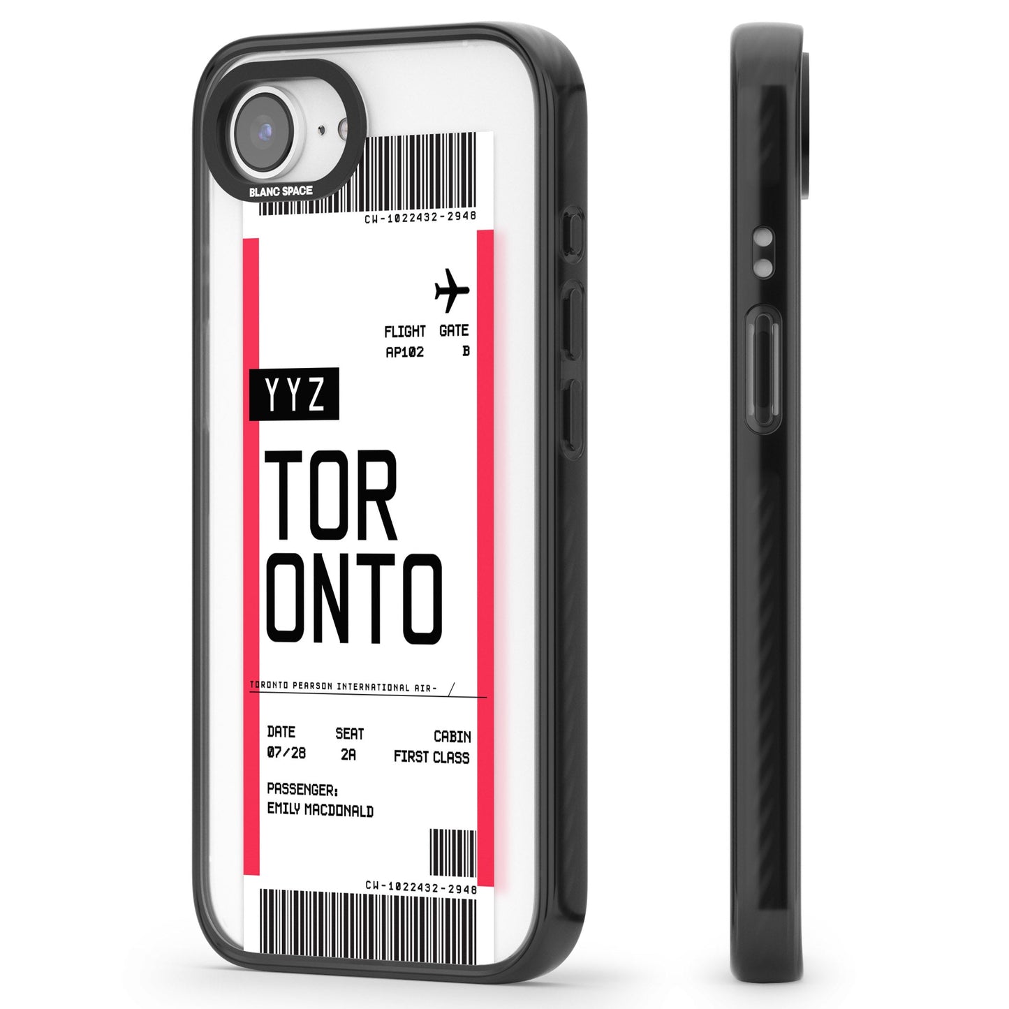 Personalised Toronto Boarding Pass