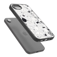 Cartoon Cat Collage Black & White