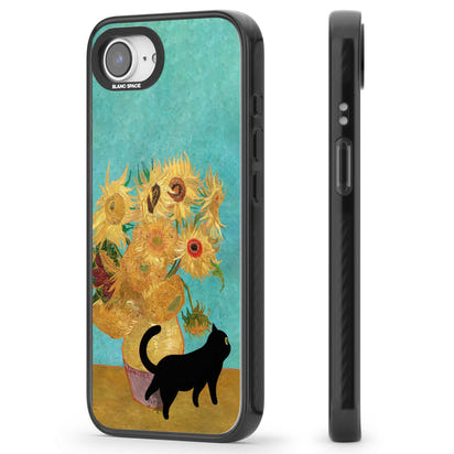 Cat with Van Gogh's Sunflowers