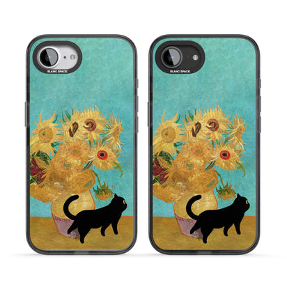 Cat with Van Gogh's Sunflowers