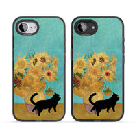 Cat with Van Gogh's Sunflowers