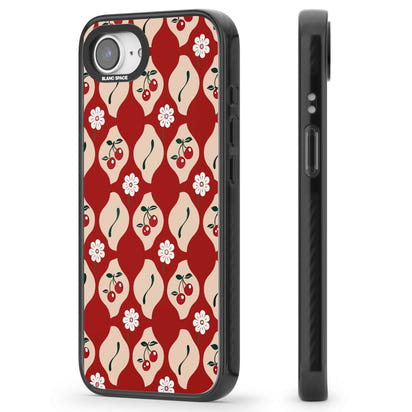 Vintage Cherry Diamond Pattern