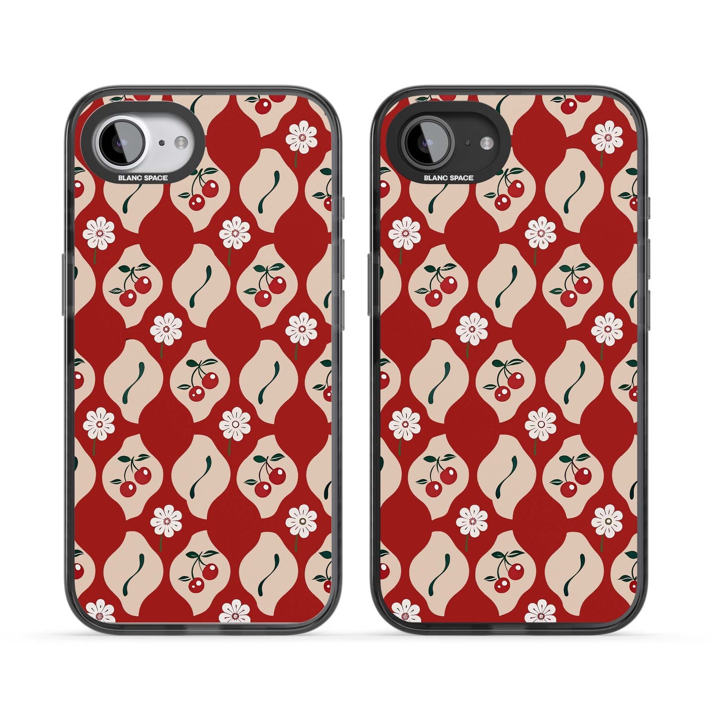 Vintage Cherry Diamond Pattern