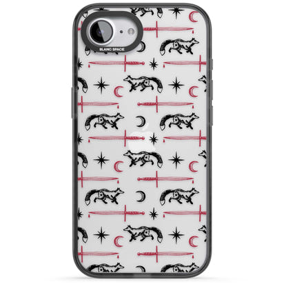 Motif renard et lame