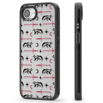 Motif renard et lame