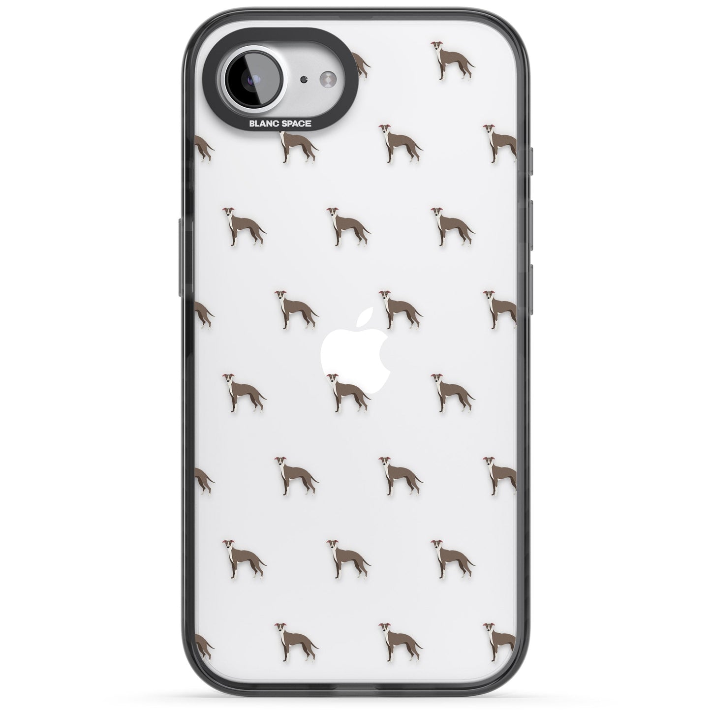 Motif de chien whippet transparent