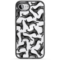 German Shepherd Pattern Black