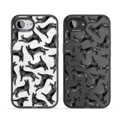 German Shepherd Pattern Black