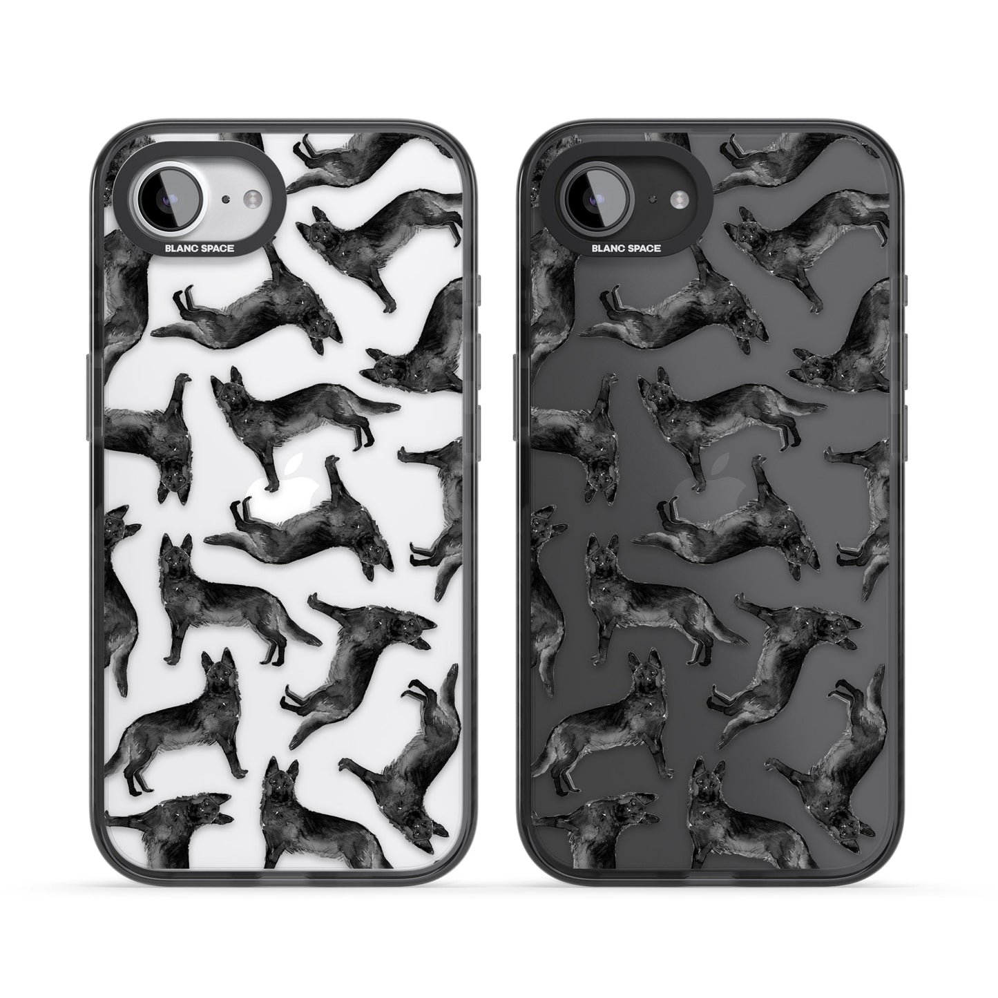 German Shepherd Pattern Black