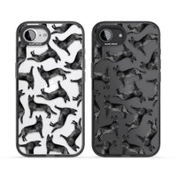 German Shepherd Pattern Black