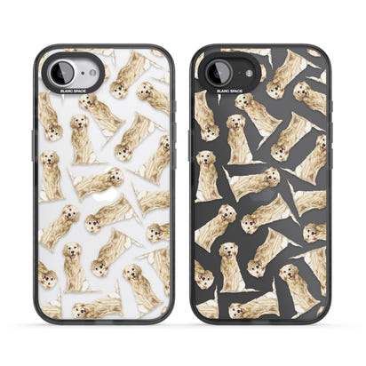 Motif aquarelle de Golden Retriever