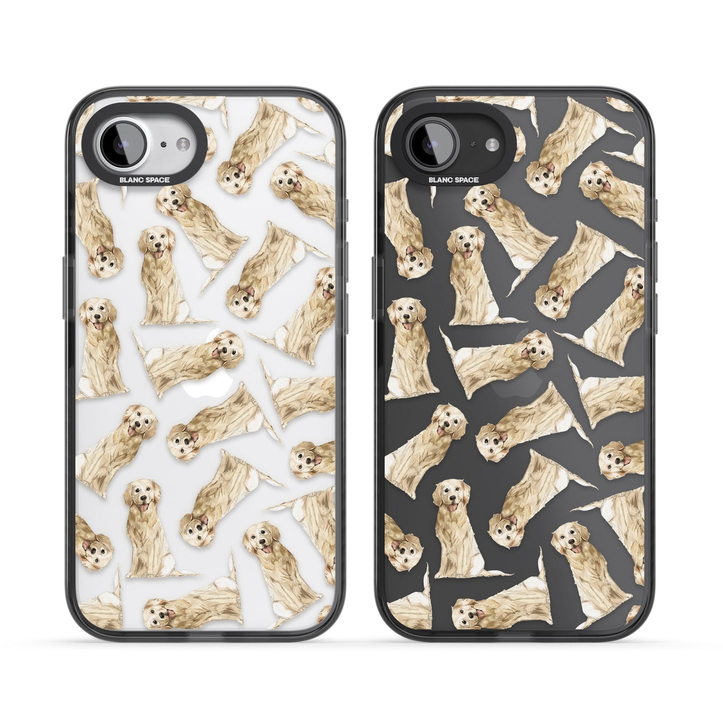 Motif aquarelle de Golden Retriever