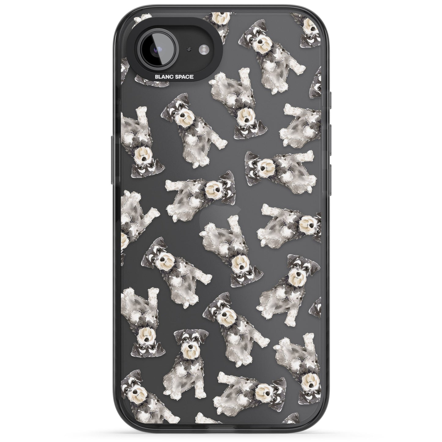 Aquarellzeichnung eines Zwergschnauzers