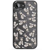 Aquarellzeichnung eines Zwergschnauzers