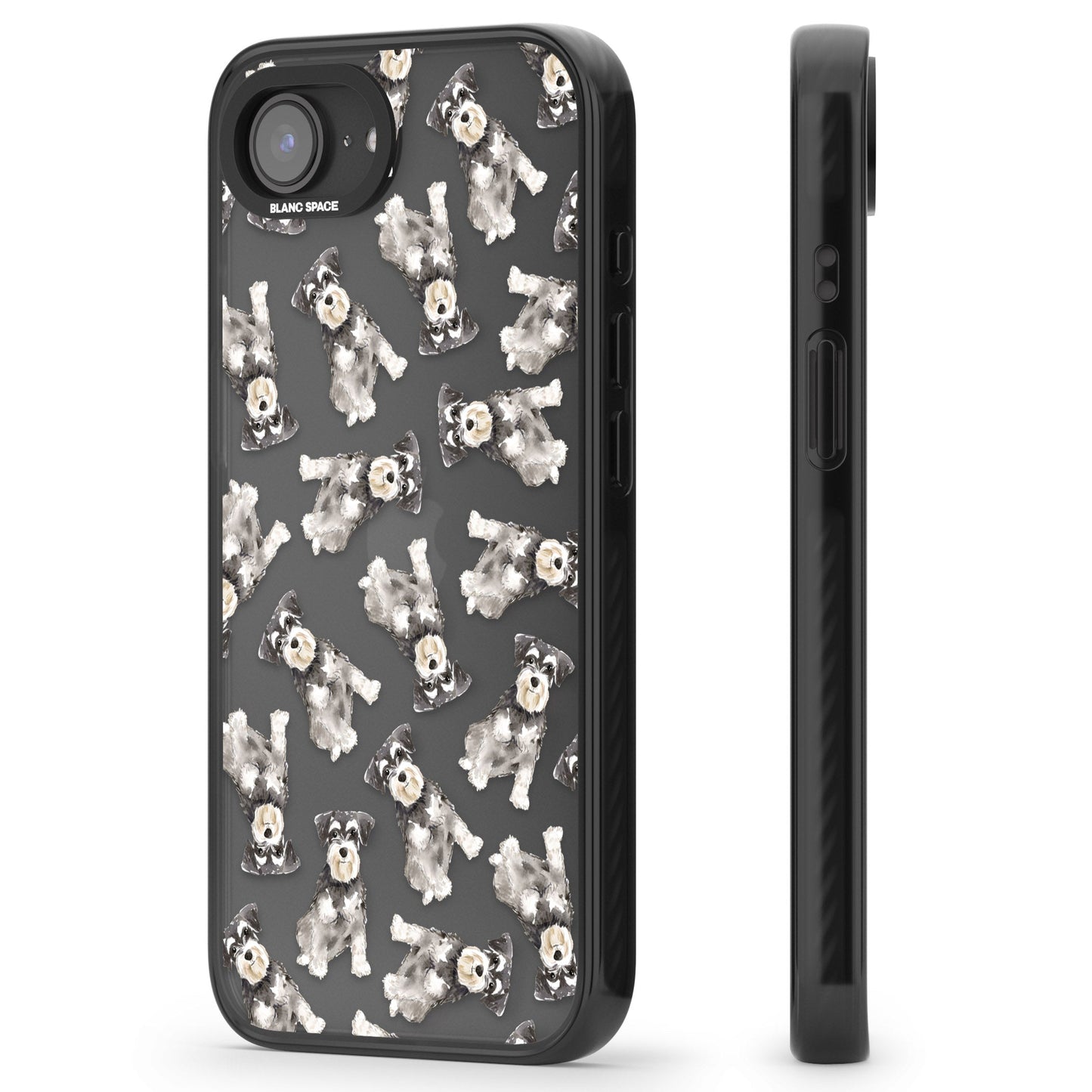 Aquarellzeichnung eines Zwergschnauzers