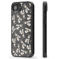 Aquarellzeichnung eines Zwergschnauzers