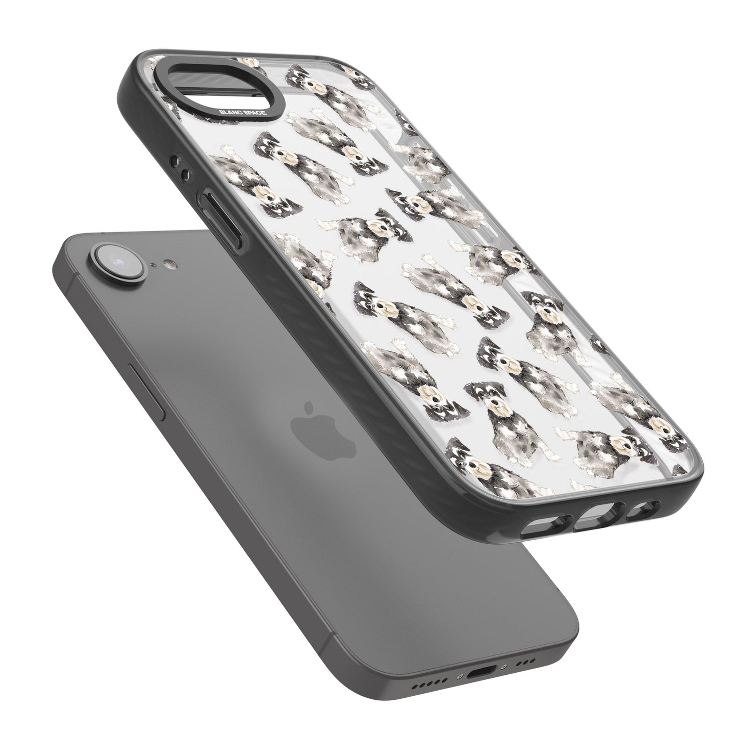 Aquarellzeichnung eines Zwergschnauzers