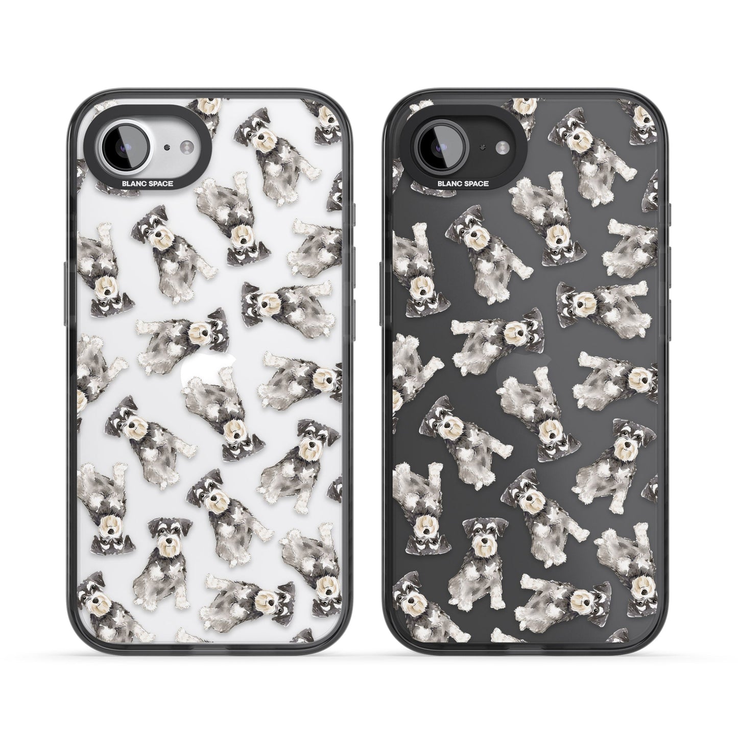 Aquarellzeichnung eines Zwergschnauzers