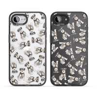 Aquarellzeichnung eines Zwergschnauzers