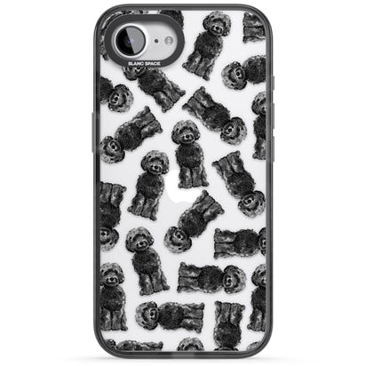 Black Cockapoo Watercolor