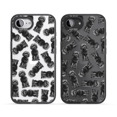 Black Cockapoo Watercolor