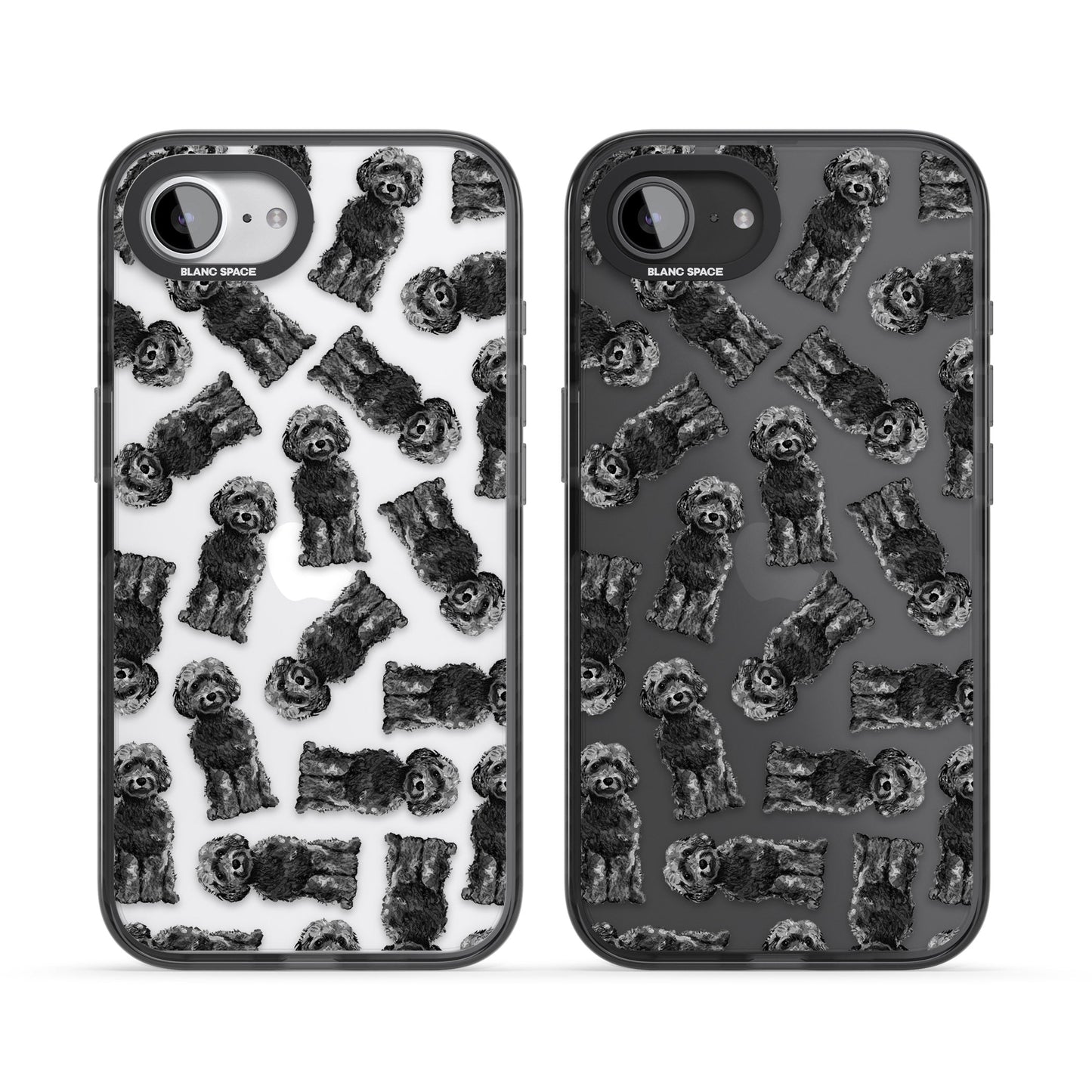 Black Cockapoo Watercolor