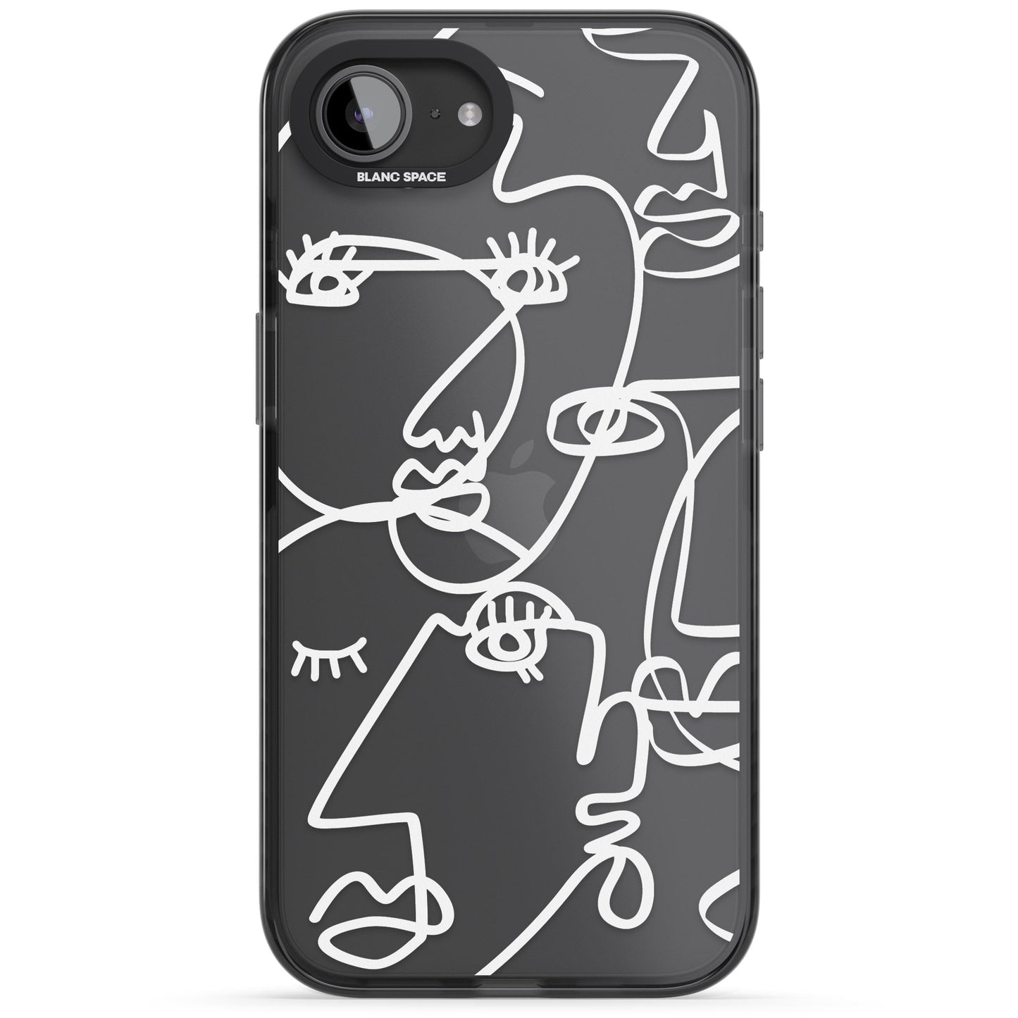 Abstract Line Art White Clear