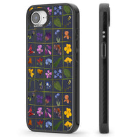 Grille de fleurs sauvages