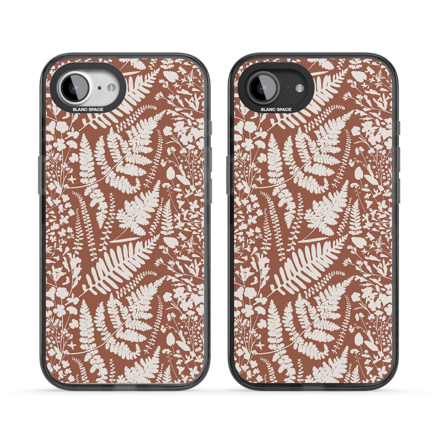 Fleurs sauvages et fougères sur terre cuite