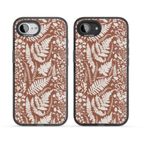 Fleurs sauvages et fougères sur terre cuite