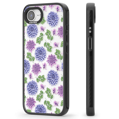 Purple Dahlias Floral