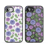 Purple Dahlias Floral