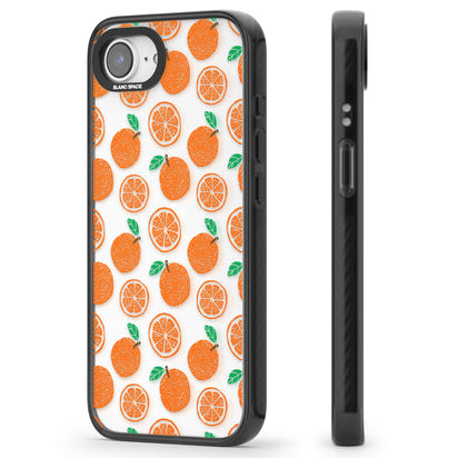 Orangefarbenes Muster