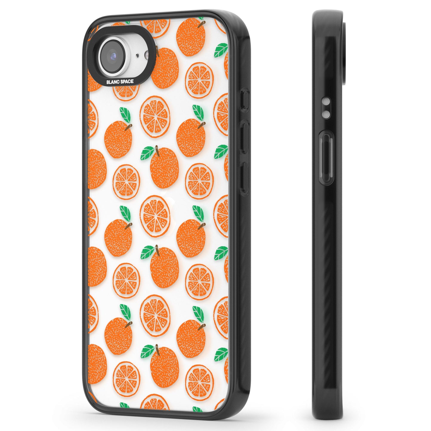 Orangefarbenes Muster