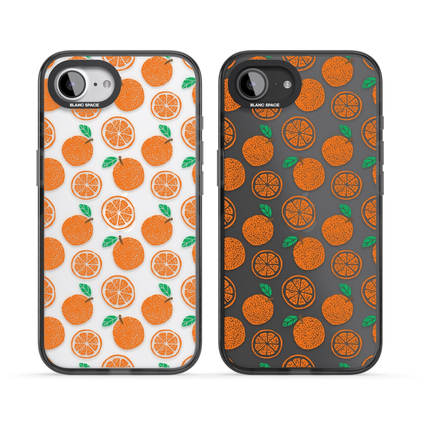 Orangefarbenes Muster