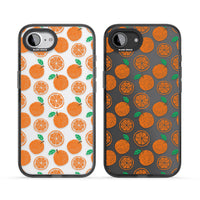 Orangefarbenes Muster