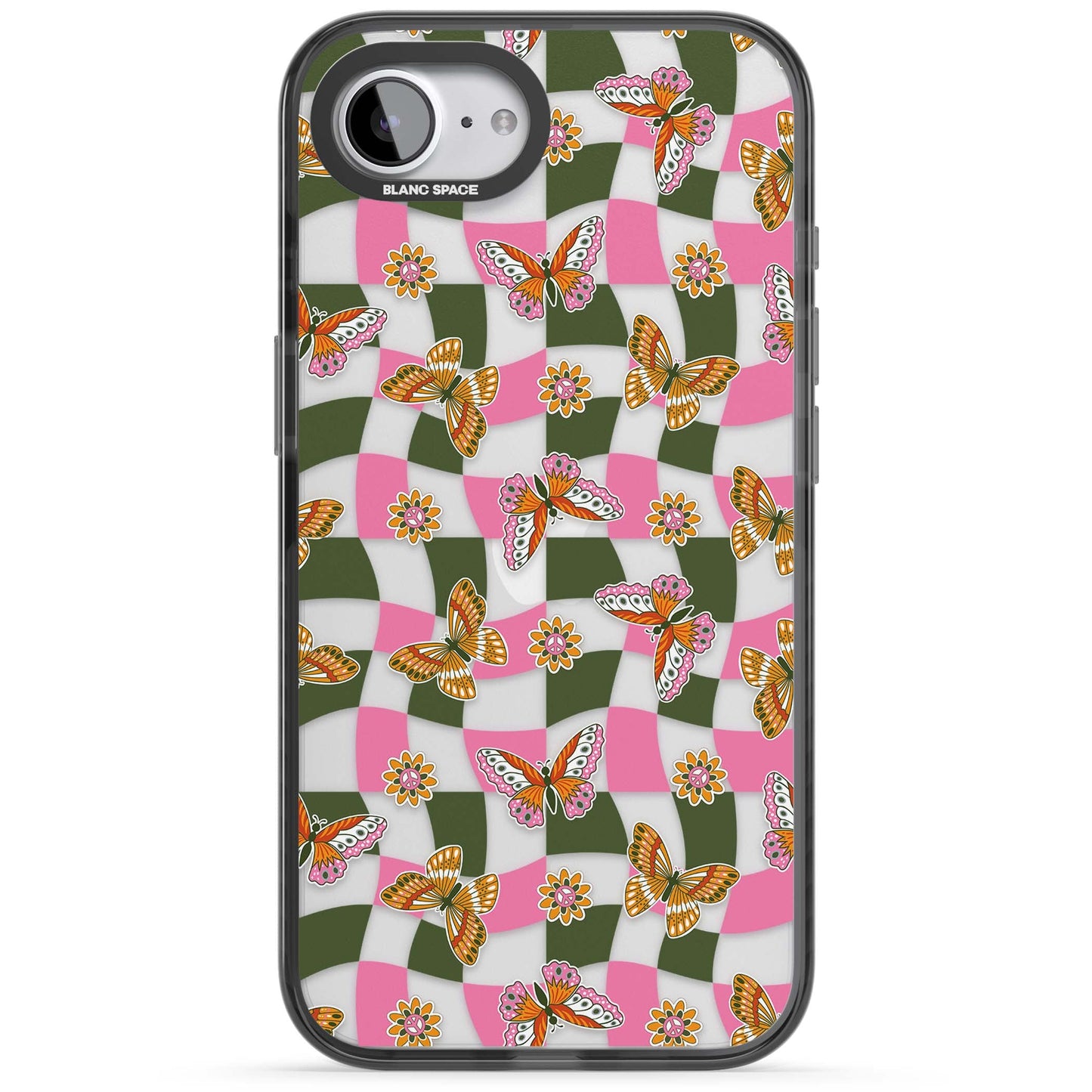 Wavy Butterfly Checked Pattern