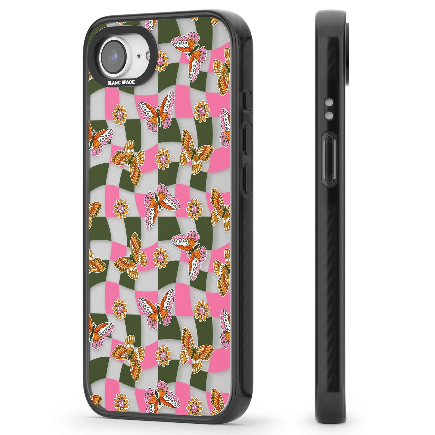 Wavy Butterfly Checked Pattern