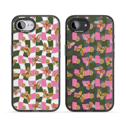 Wavy Butterfly Checked Pattern