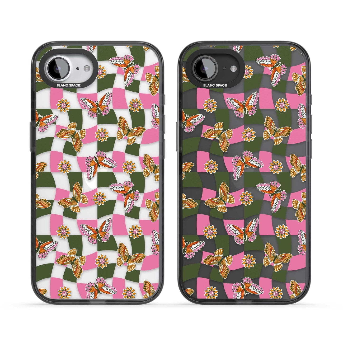 Wavy Butterfly Checked Pattern