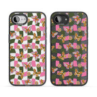 Wavy Butterfly Checked Pattern