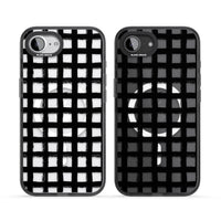 Messy Black Grid Clear