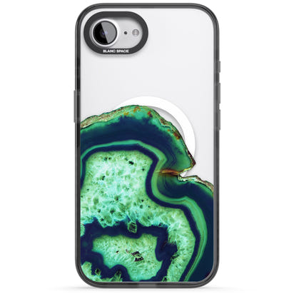 Tranche d'agate émeraude