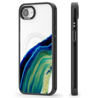 Grüne und blaue Smaragd-Geode