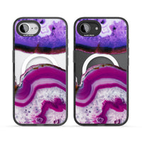 Tranche de cristal d'améthyste