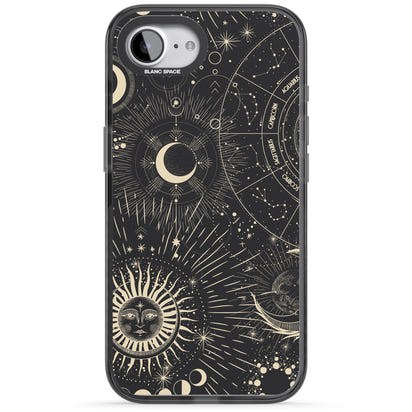 Soleil cosmique et symboles du zodiaque