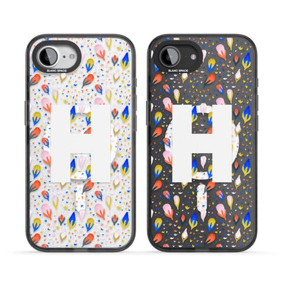 Personalised Abstract Floral Initial