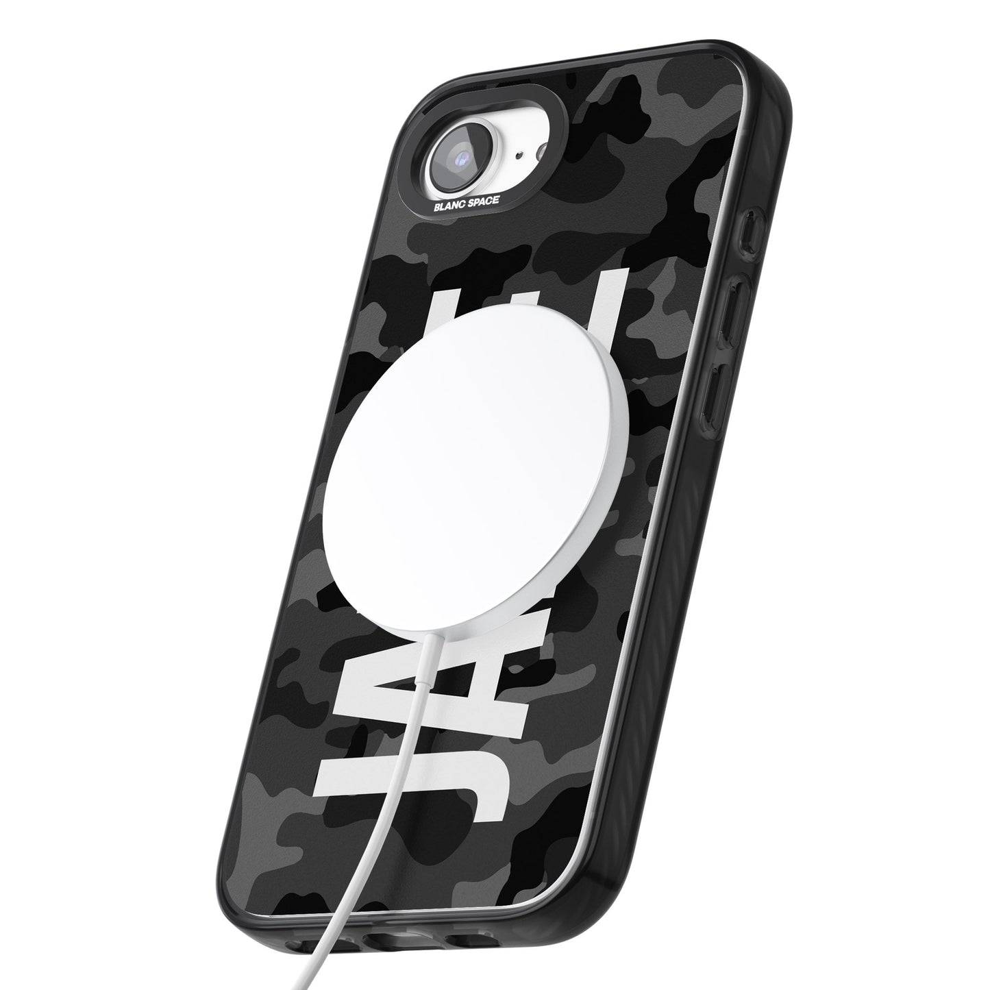 Personalised Black Camo Name Vertical