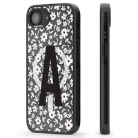 Initiale en gras personnalisée et florale