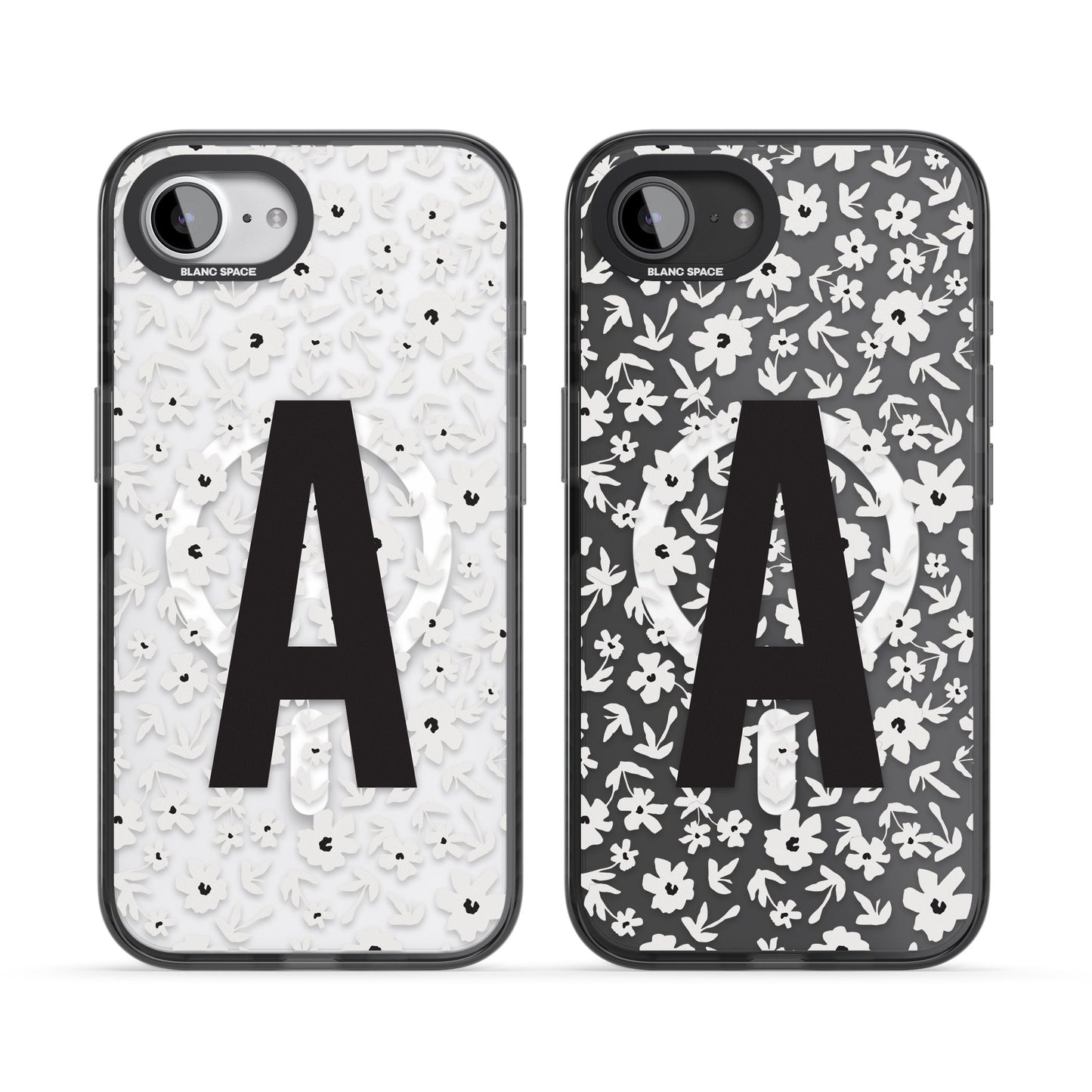 Initiale en gras personnalisée et florale